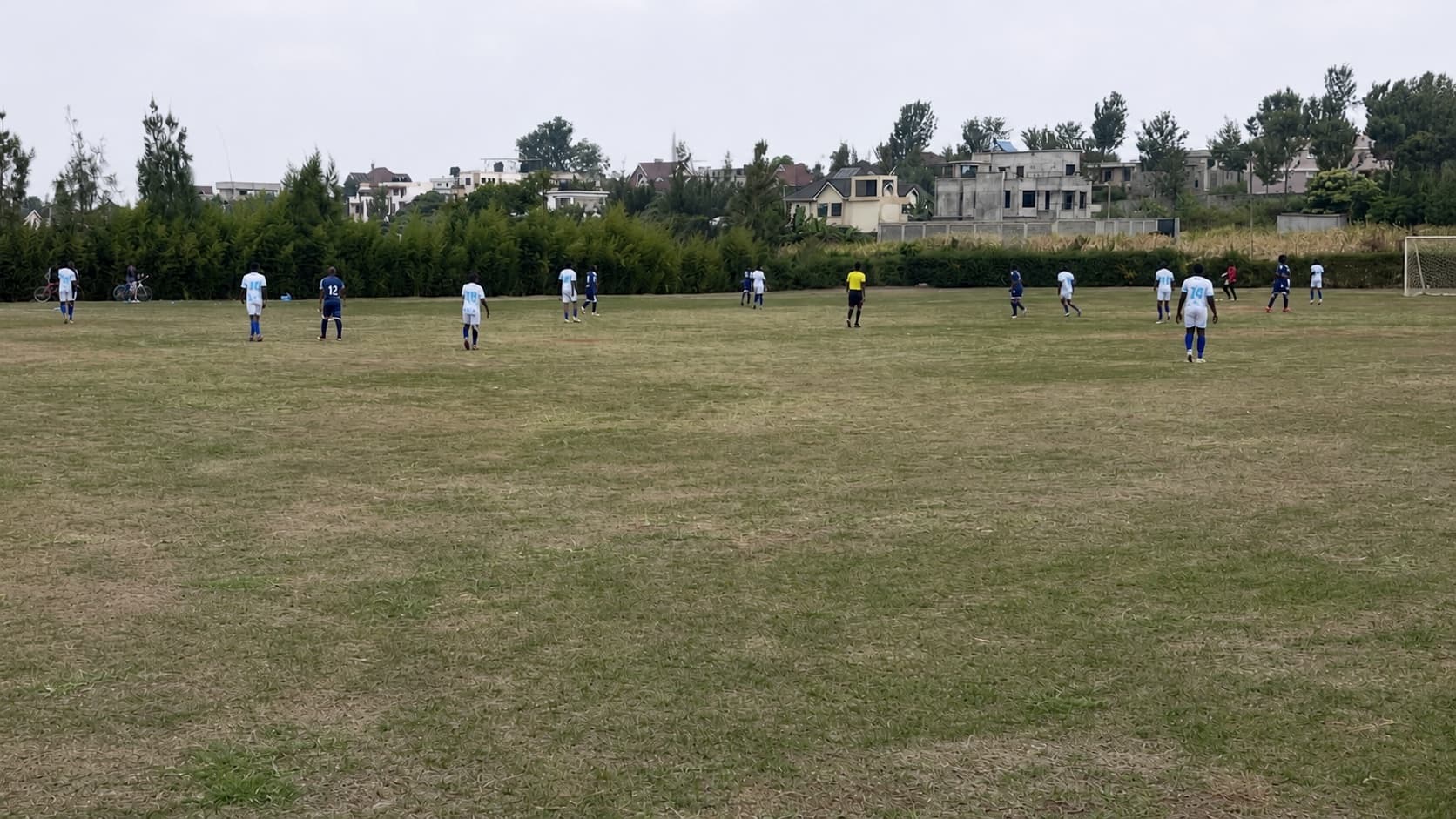 NCBA and KPMG teams playing their coordinated football match