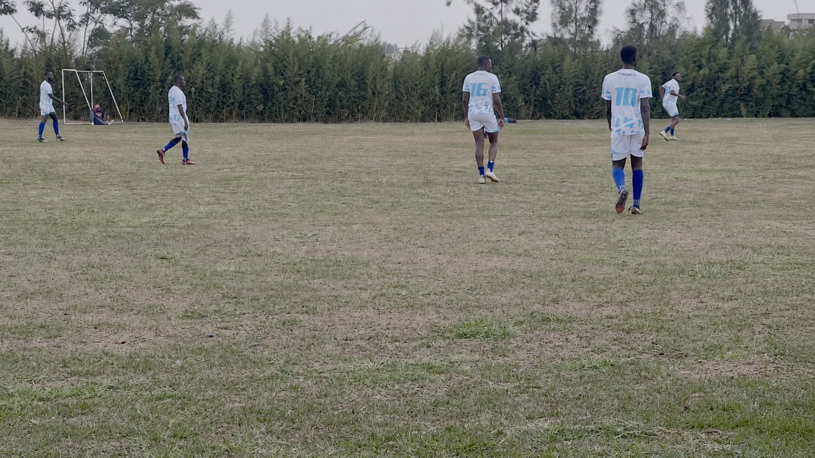 NCBA players on the sourced football training ground